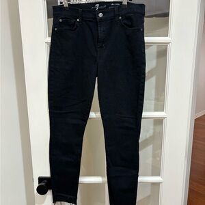 7 For All Mankind women’s black ankle Jeans